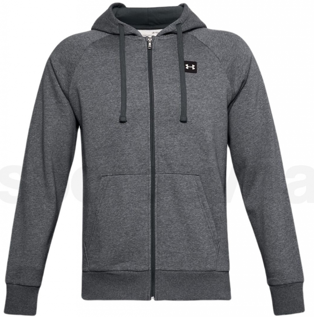 Under Armour Rival Fleece Fz Hoodie šedá