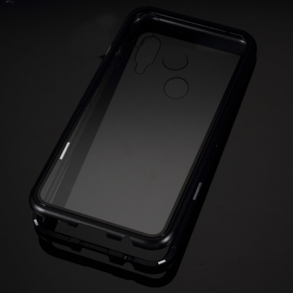 Pouzdro JustKing zadní s magnetickým rámečkem a tvrzeným sklem Huawei Nova 3i - černé