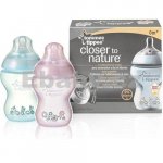 TOMMEE TIPPEE Kojenecká láhev C2N s obrázky 260 ml 2ks 0+