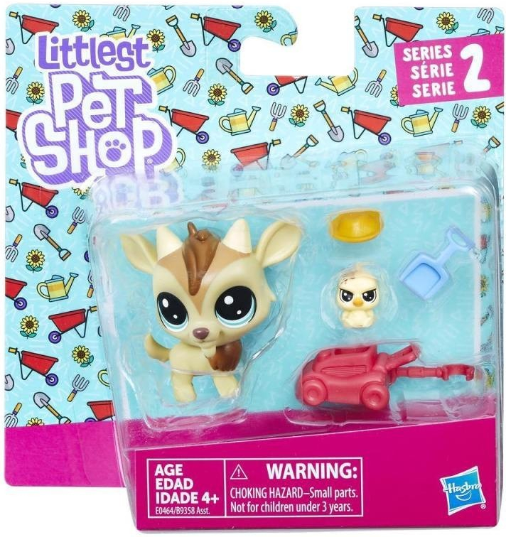 Hasbro Littlest Pet Shop Série 2 Set zvířátek 2 ks koza a kuře