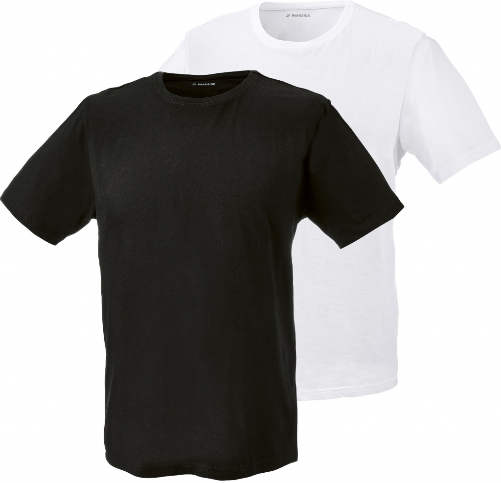 Parkside pánské triko 2 kusy bílá/černá