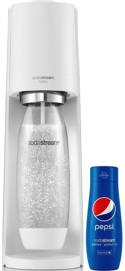 SodaStream Terra bílá + PEPSI pack