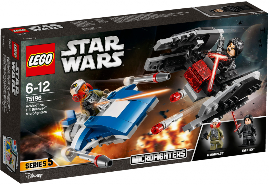 LEGO® Star Wars™ 75196 Stíhačka A-Wing vs. mikrostíhačka TIE Silencer