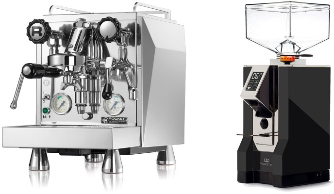 Set Rocket Espresso Giotto Cronometro V + Eureka Mignon Perfetto