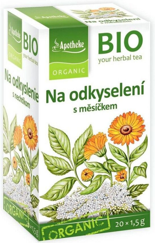 Apotheke Green BIO Na odkyselení čaj s měsíčkem 20 x 1,5 g