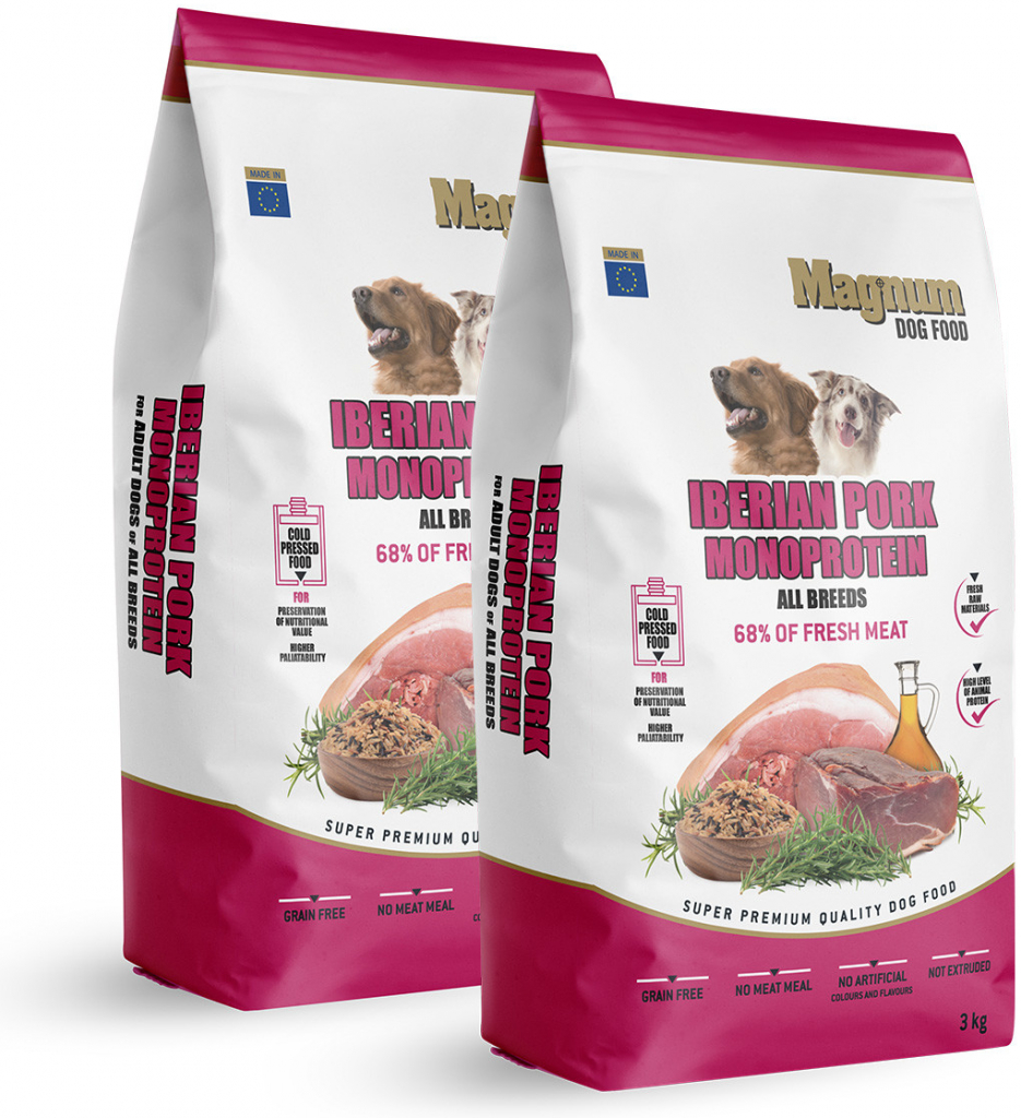 Magnum Iberian Pork & Monoprotein All Breed 2 x 3 kg