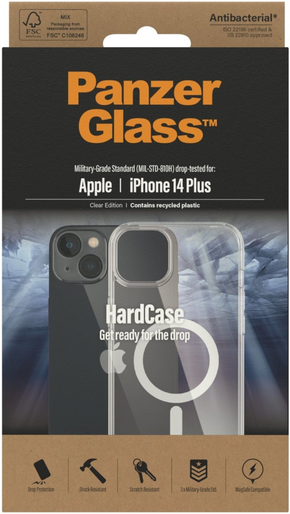 Pouzdro PanzerGlass HardCase Apple iPhone 14 Plus s MagSafe, 0411