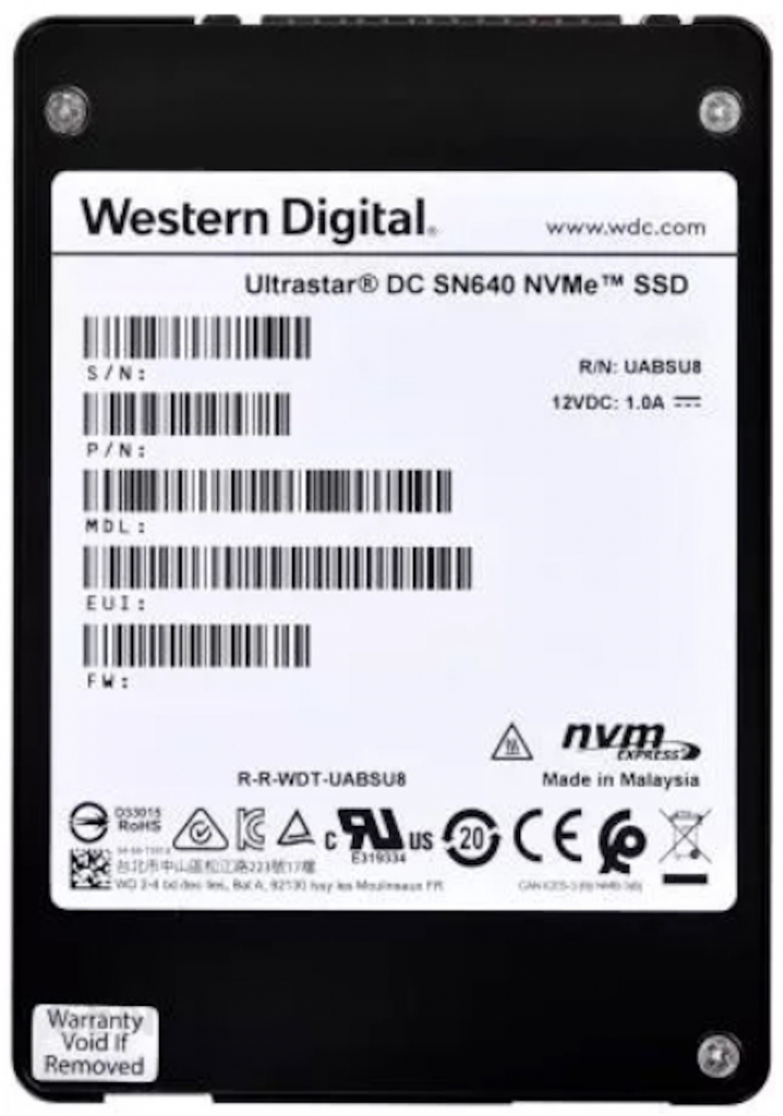 WD Ultrastar DC SN640 3840GB, WUS4CB038D7P3E3