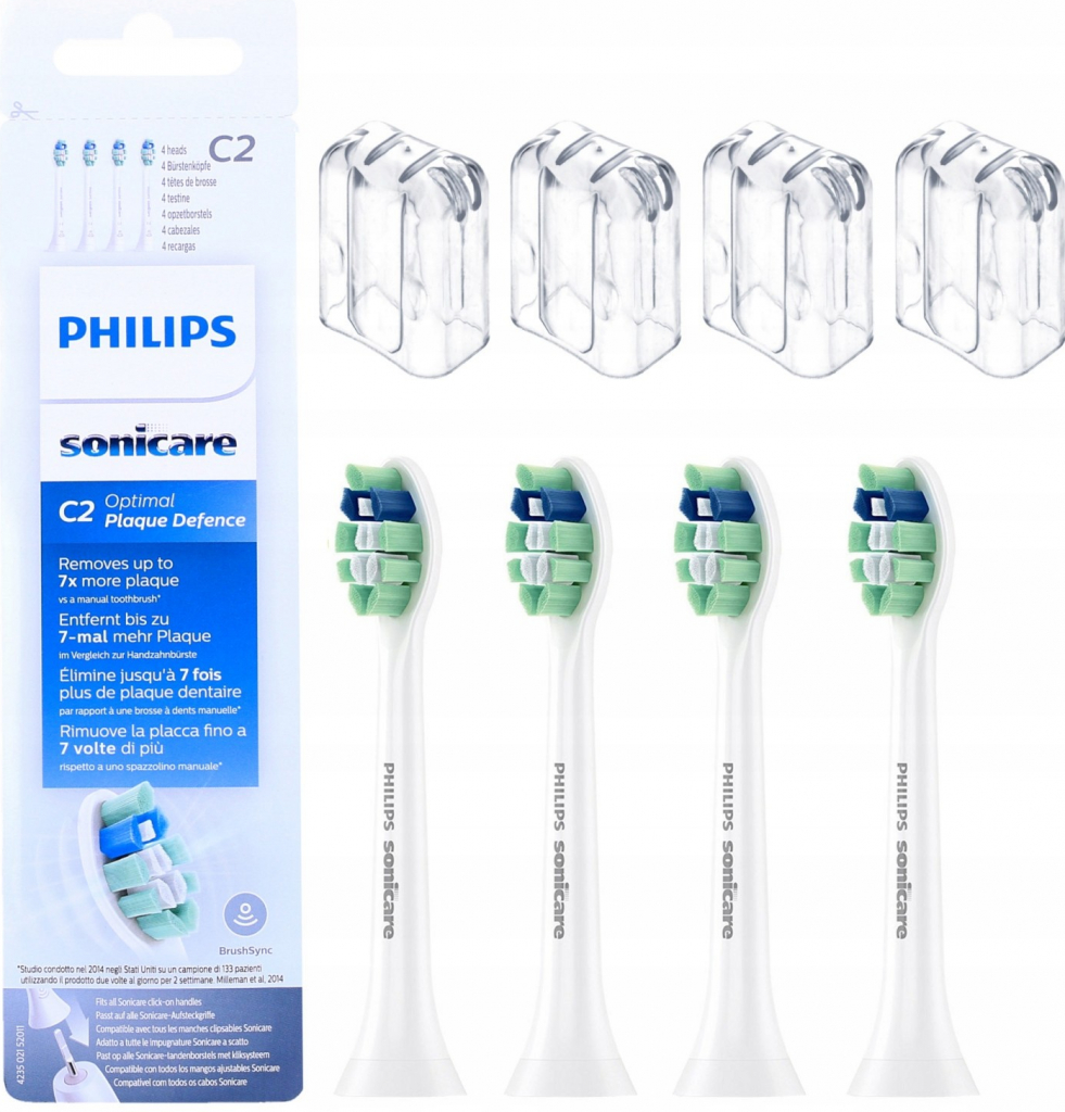 Philips Sonicare C2 Optimal Plaque Defence HX9024/10 4 ks