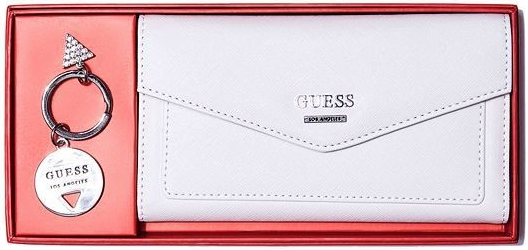 Guess peněženka Sullivan Gift Set bílý