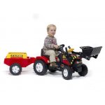 Traktor Farmer + nakladač + přívěs