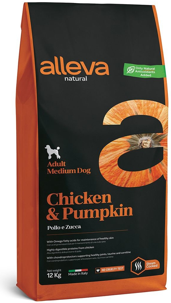 Alleva Natural Adult Medium Chicken and Pumpkin 12 kg