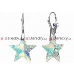 Swarovski stříbrné náušnice Hvězdičky