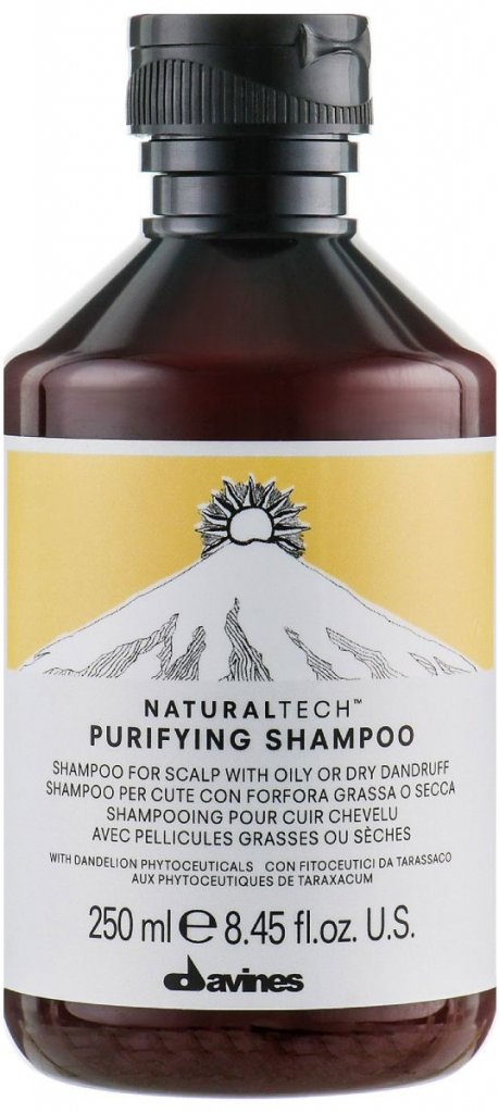 Davines NATURALTECH Purifying čistící šampon na mastné nebo suché lupy 250 ml