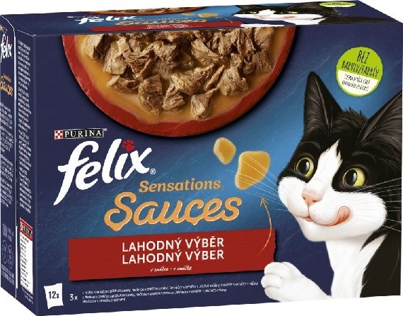 Felix cat Sensations Sauce Surpr. krůta jehněčí 12 x 85 g