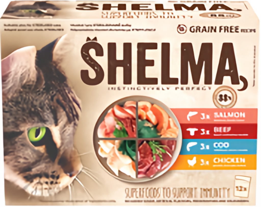 Shelma bezobilné dušené filetky výběr z masa a ryb 12 x 85 g