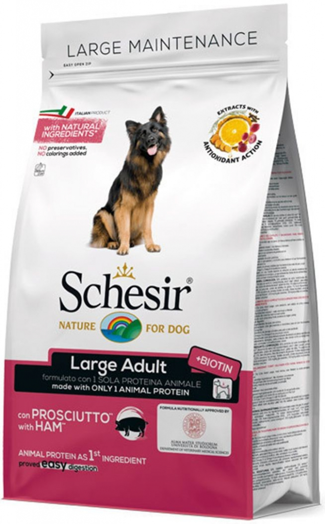 Schesir dog Large Adult Vepřová šunka s rýží 12 kg