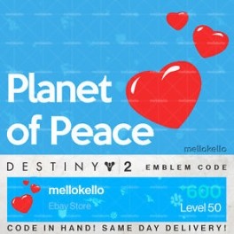 Destiny 2 Planet of Peace Exclusive Emblem