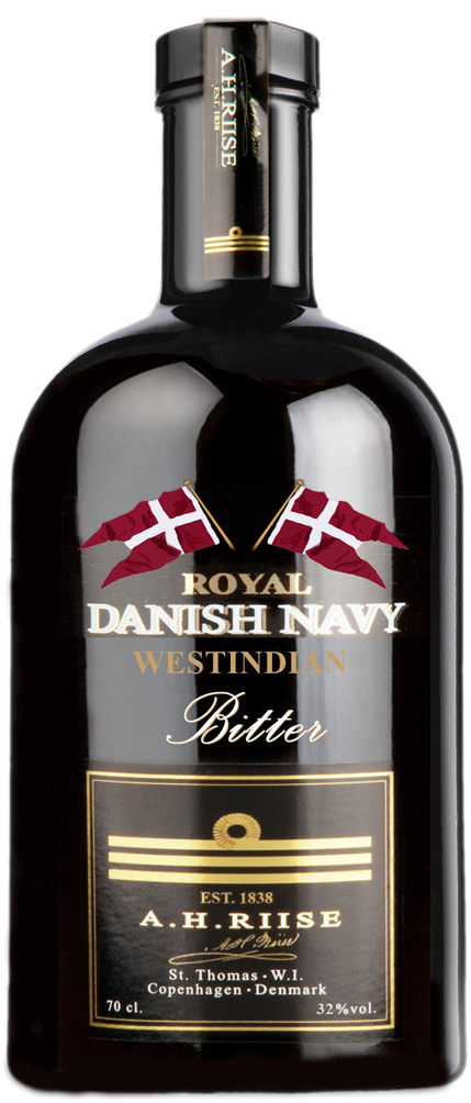 A.H. Riise Royal Danish Navy Westindian Bitter 32% 0,5 l (holá láhev)