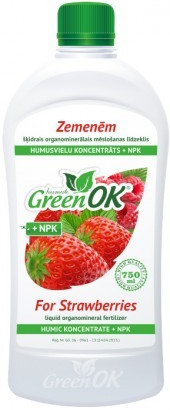 GreenOK Pro jahody Kapalné organominerální hnojivo 750ml