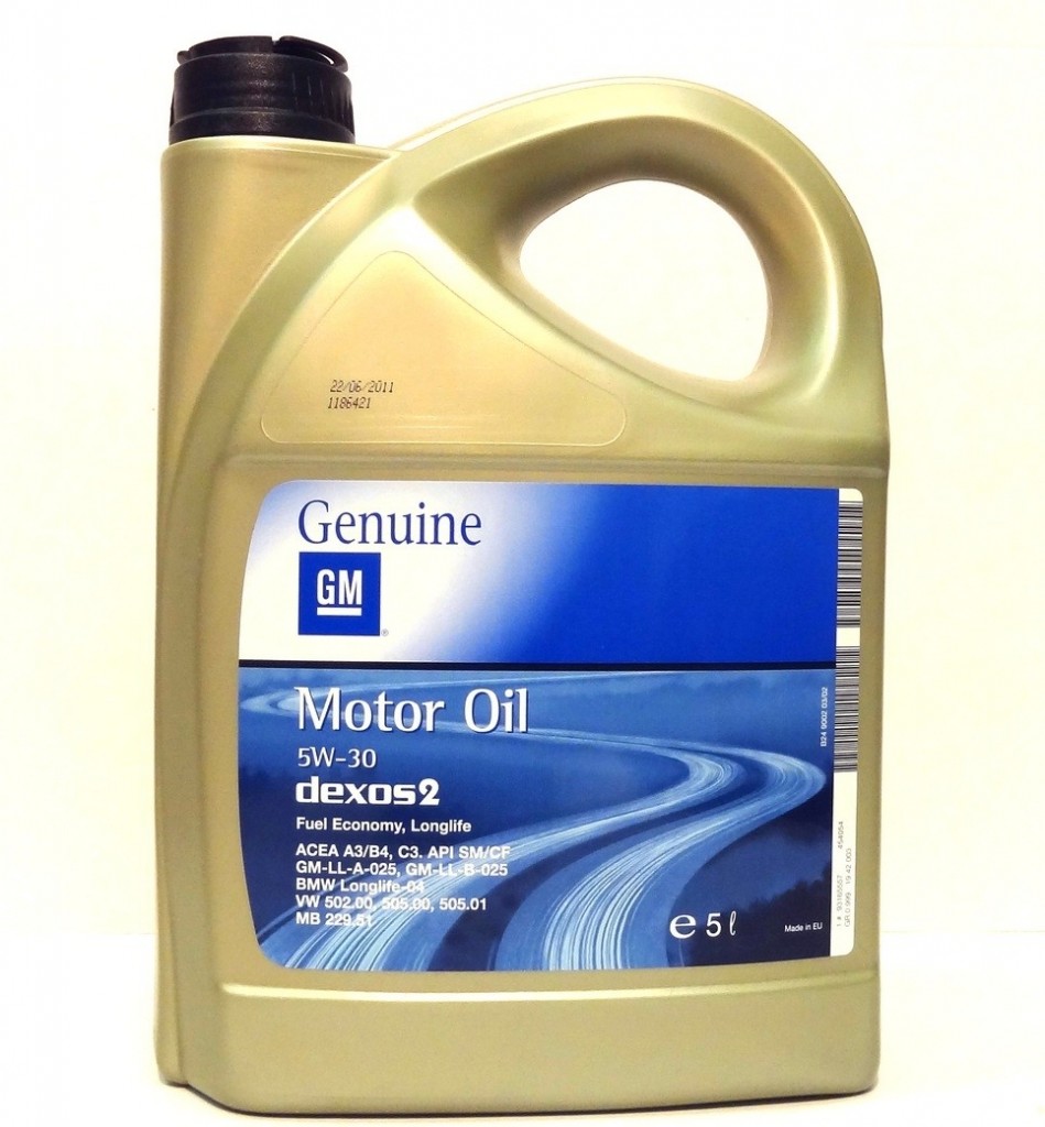 Opel GM Motor Oil Dexos 2 5W-30 5 l