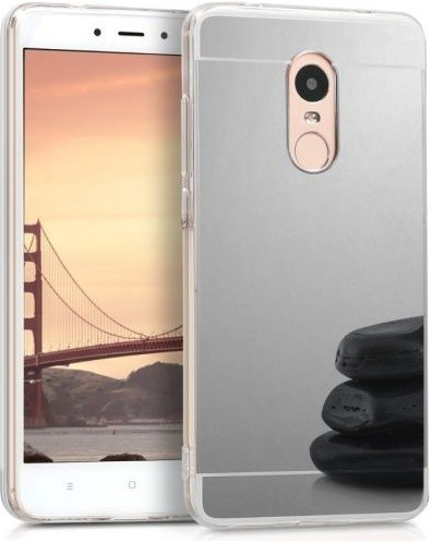 Pouzdro IZMAEL.eu Lesklé zrcadlové Xiaomi Redmi 5 Plus stříbrné