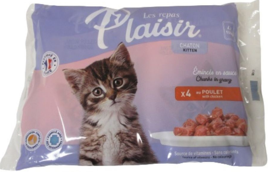Plaisir cat pro koťata kuřecí 4 x 100 g