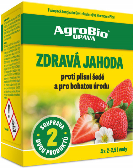 AgroBio PROTI Plísni šedé Zdravá jahoda souprava 1x2,5 g + 1x90 ml