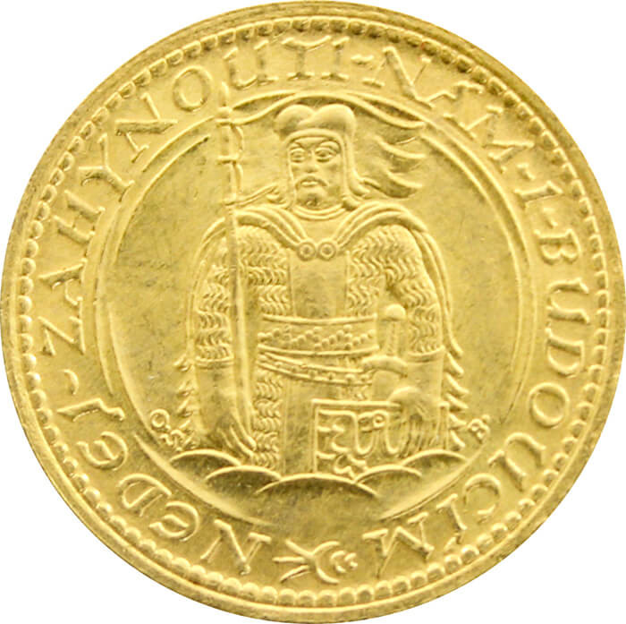 Mincovna Kremnica Zlatá mince Svatováclavský 1 Dukát 1923 3,49 g