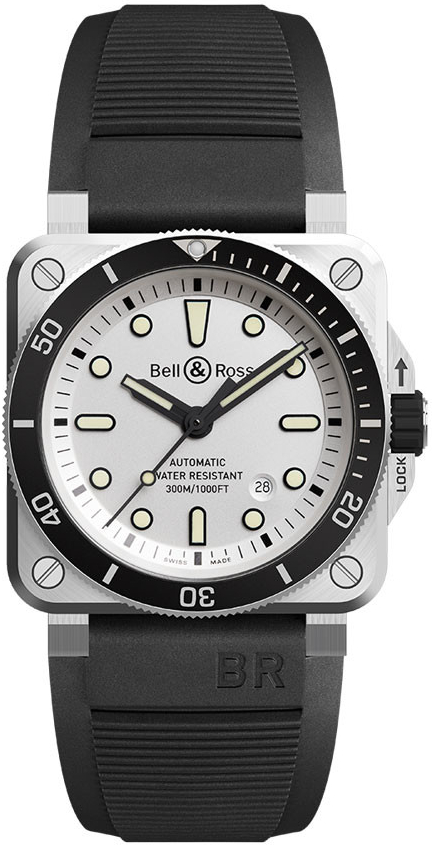 Bell & Ross BR0392-D-WH-ST/SRB