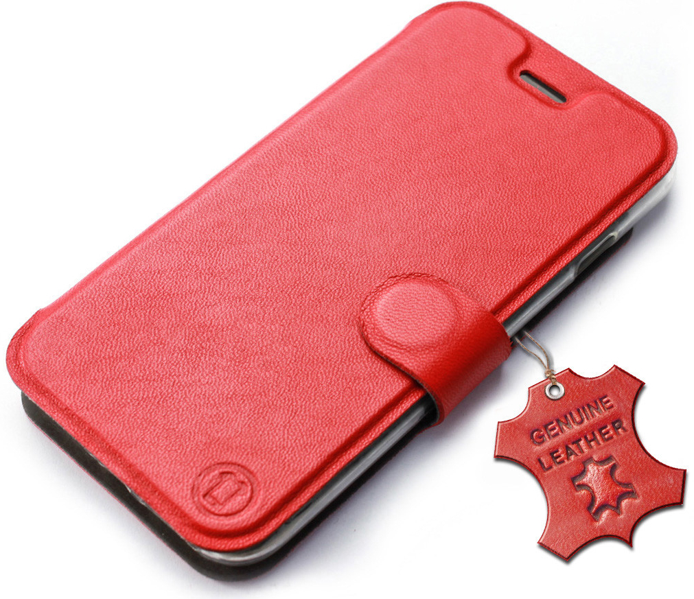 Pouzdro Mobiwear Flip Samsung Galaxy S22 - Červené - L_RDS Red Leather