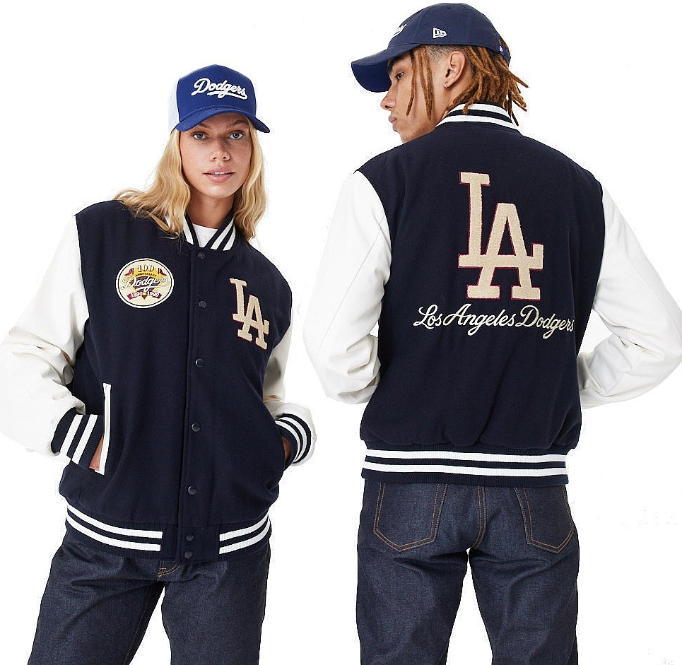 New Era Large Logo Varsity MLB Los Angeles Dodgers Navy/Off White