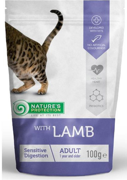 Nature\'s Protection Cat Sensitive Digestion with Lamb 100 g