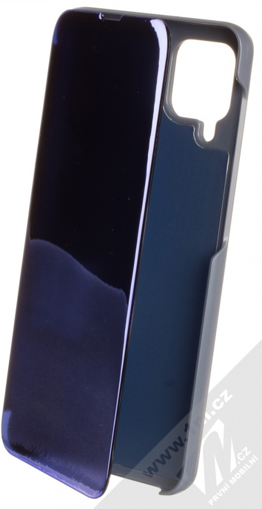 Pouzdro 1Mcz Clear View Samsung Galaxy A12, Galaxy M12 modré
