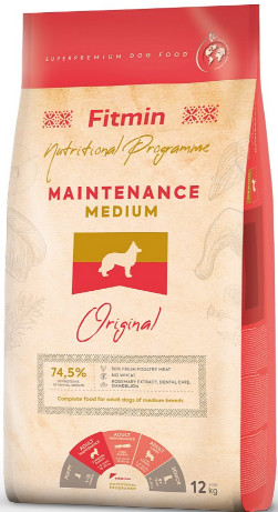 Fitmin dog medium maintenance 3 x 12 kg