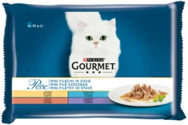 Gourmet Perle nini filety ve šťávě kru/tun/kach/jeh 4 x 85 g