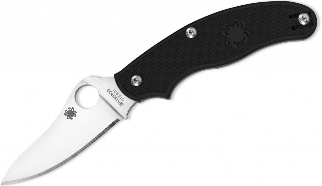Spyderco C94PBK3 UK Penknife SLIPIT FRN Drop Point Flat Ground PlainEdge