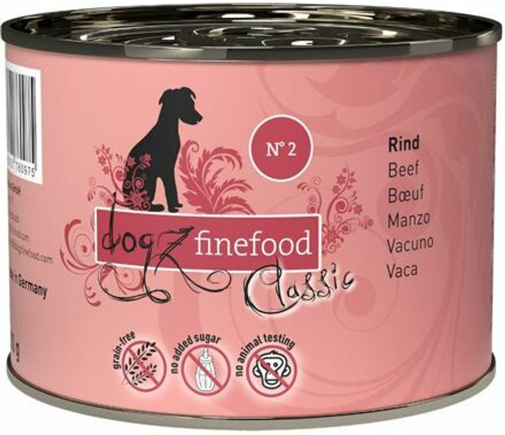 Dogz finefood No.2 s hovězím masem 200 g