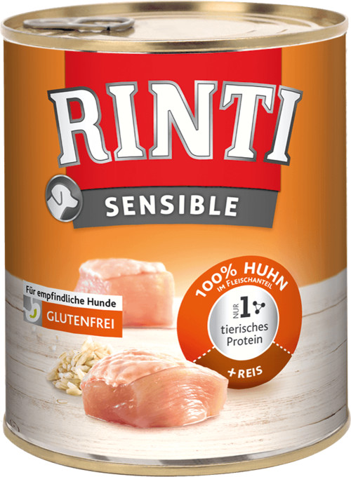 Rinti Dog Sensible kuře a rýže 0,8 kg