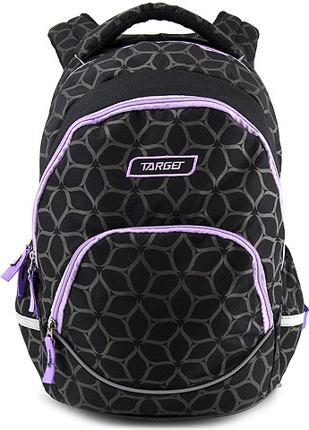 Target batoh fialovo-černá se vzorem