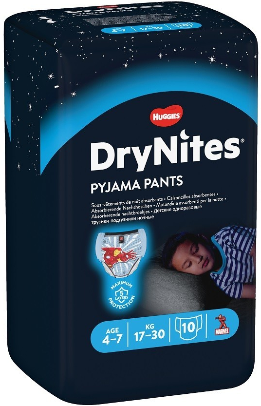 Huggies DryNites pro chlapce M 17-30 kg 10 ks