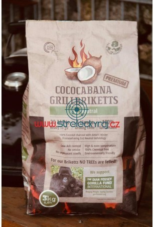 BBQ brikety ze skořápek kokosových ořechů Cococabana - 3 kg