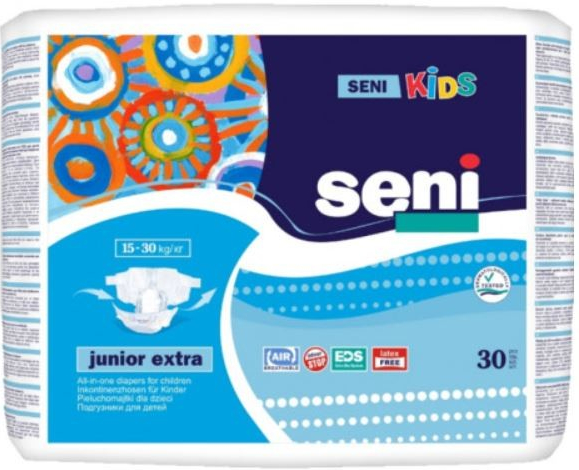 Seni Kids Junior Extra 15-30 kg 30 ks