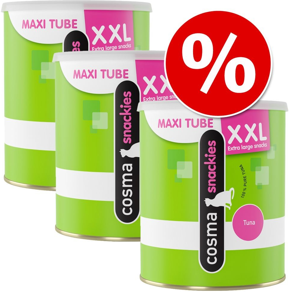 Cosma snackies XXL kousky Maxi Tube 3 x Tuňák 540 g