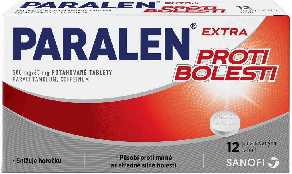 PARALEN EXTRA PROTI BOLESTI POR 500MG/65MG TBL FLM 12