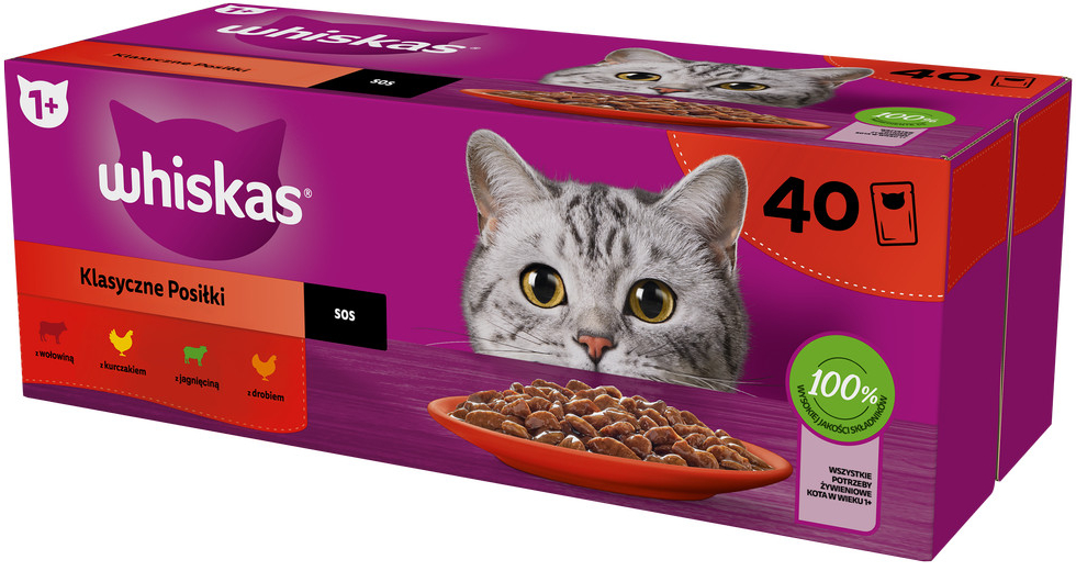 Whiskas Adult Classic Meals 40 x 85 g