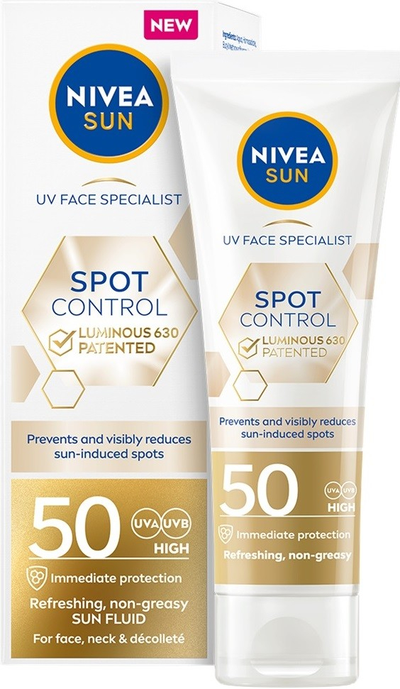 Nivea Sun Dark Spot Control Luminous 630 Sun Fluid pleťový krém na opalování SPF50+ 40 ml