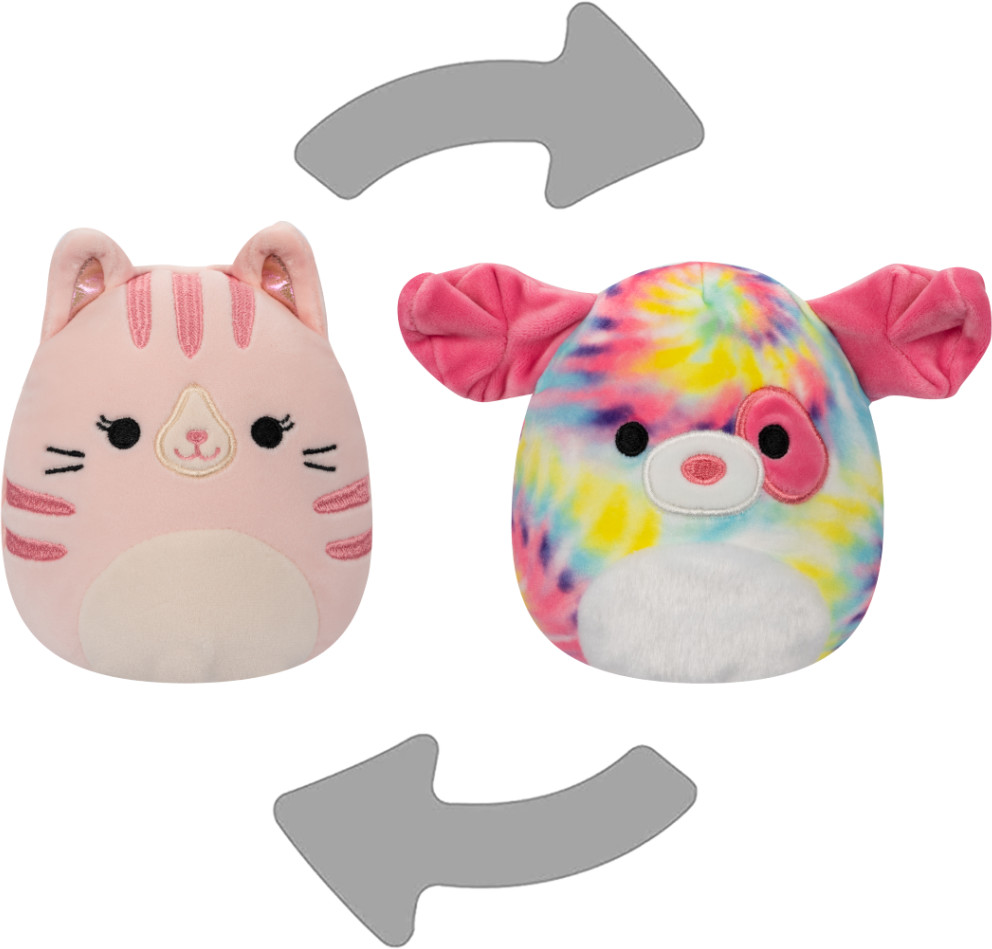 Squishmallows 2v1 Kočka Laura a pejsek Shena Suavinex