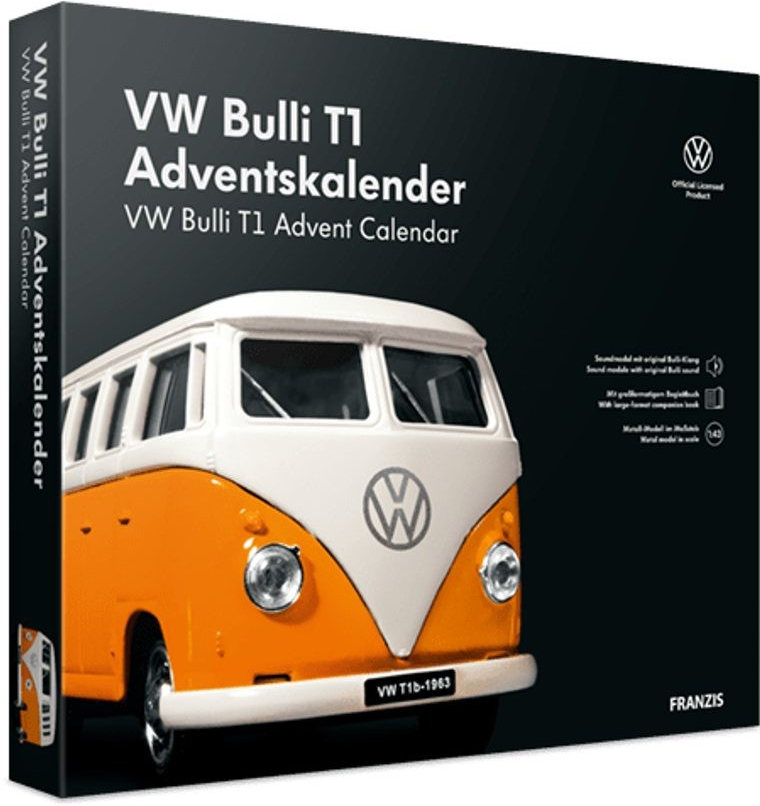 Franzis Franzis Verlag GmbH adventní kalendář Volkswagen Bulli T1 se zvukem 1:43