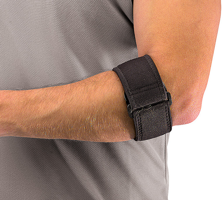 Mueller 70207 Tennis Elbow Support w/Gel Pad loketní bandáž